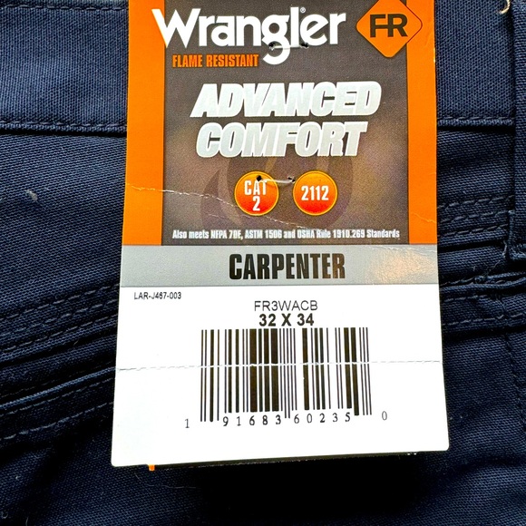 Wrangler Flame Resistant Carpenter Pant - Picture 3 of 3